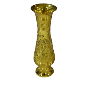 Jarrones De Flores Fundidas De Latn De Alta Calidad <strong>Con</strong> Hermoso Acabado Pulido Venta Caliente Maceta De Metal Florero - Product Image 2