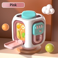 Jouet rotatif interactif sensoriel éducatif en plastique pour enfants de 2-3 ans, boîte à six faces, améliore la motricité fine