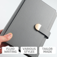 Carnet de notes A5 personnalisé Journal à couverture rigide avec logo en relief Carnets d'école en cuir PU pour étudiants