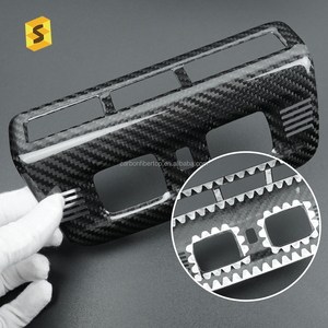 Shasha fibre de carbone voiture toit supérieur liseuse panneau carbone sec voiture accessoires pour Chevrolet <span class=keywords><strong>Corvette</strong></span> C8 2020 ans jusqu'à - Product Image 5