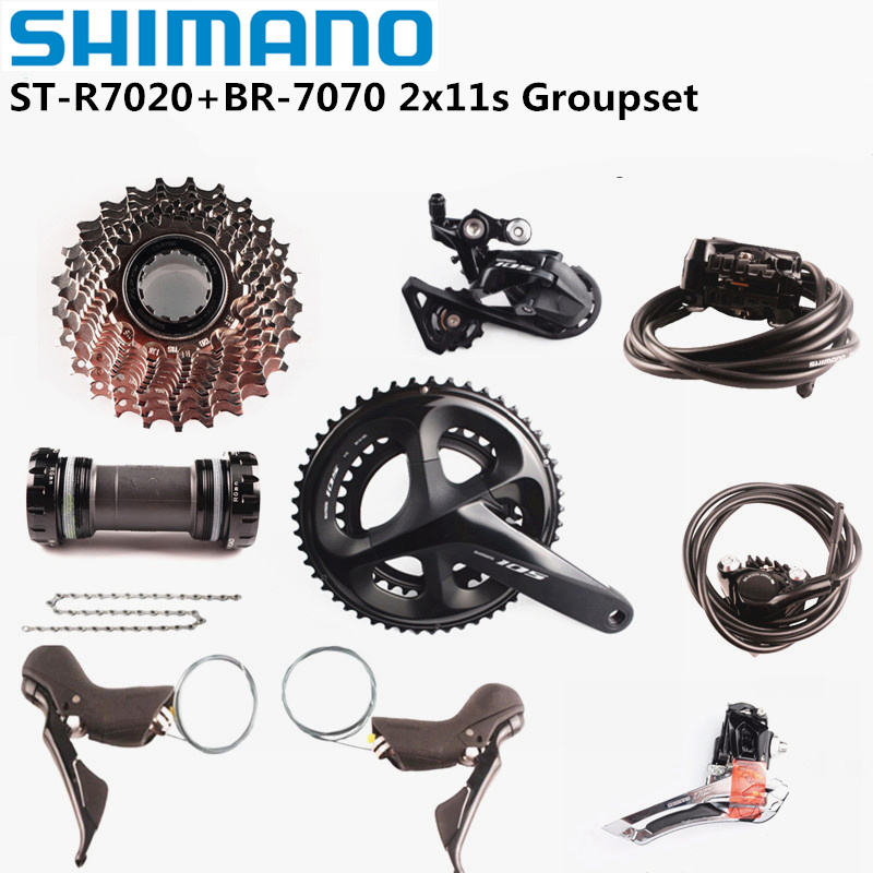 Per SHIMANO 105 R7000 ST-R7020 BR-7070 R7025 2x11 velocità Set
