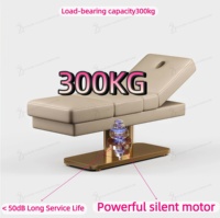 Nouveau Lit de Luxe à 3 Moteurs pour Extensions de Cils, Lit Électrique Marron pour Soins Esthétiques, Tatouage, Spa Facial, Lit de Massage
