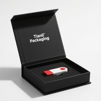 Boîte en papier avec logo personnalisé pour câble USB avec insert en EVA Boîte d'emballage pour stockage USB Boîte pour électronique grand public