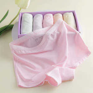 Design minimaliste couleur unie modal basique slip boxer fille sous-vêtements pour adolescentes - Product Image 5