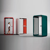 Cabine d'enregistrement mobile insonorisée moderne, pod de bureau, salle de batterie personnalisée, studio silencieux pour diffusion en direct, bureau à domicile, KTV, villa