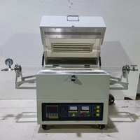 Horno de Tubo de Alta Temperatura con Tubo de Cuarzo de Gran Diámetro 1600 ° Horno de Doble Zona para Laboratorio, I+D, Sinterización CVD, Programable con PID