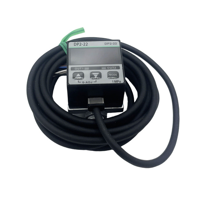100% Original and Brand New DP2-22 Digital Pressure Sensor Positive Pressure Type 0-1000kPa NPN Output DC 12-24V IP40 in Stock