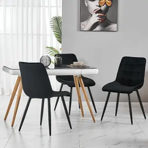Dinning Chair Restaurant Modern Luxury Nordic Green Blue Grey Upholstered Velvet Fabric Dining Chairs For Dining Room Table