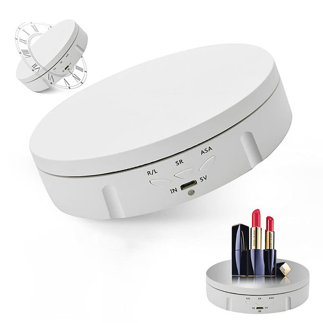 YEAH Type-C Electric Motorized 90/180/360 Degree Rotating Photo Shooting Display Stand Photography Turntable