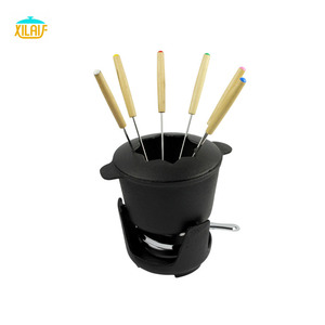 Vente en gros de service à <span class=keywords><strong>fondue</strong></span> en fonte marmite chaude pour chocolat crème glacée viande marmite à <span class=keywords><strong>fondue</strong></span> à la viande ensembles à <span class=keywords><strong>fondue</strong></span> à la viande - Product Image 3