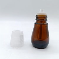 Type d'ampoule de voiture de bouteille en verre d'aromathérapie ambre délicate et compacte de 28ml