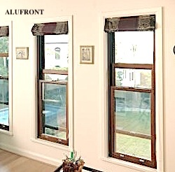 Fenêtre à <span class=keywords><strong>guillotine</strong></span> simple en aluminium de style américain ALUFRONT NFRC, résistante aux ouragans, fenêtre en aluminium à <span class=keywords><strong>guillotine</strong></span> simple standard - Product Image 3