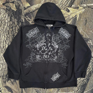 <span class=keywords><strong>Felpa</strong></span> <span class=keywords><strong>con</strong></span> Cappuccio e Zip Personalizzata da Uomo <span class=keywords><strong>con</strong></span> Grafica <span class=keywords><strong>Teschio</strong></span> Streetwear Moda Urbana <span class=keywords><strong>Nera</strong></span> - Product Image 1