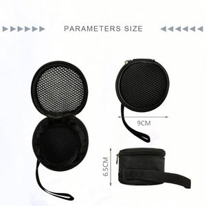 <b>Small</b> Soft Mesh EVA Audio <b>Bag</b> Outdoor Travel Portable Digital Audio Player Carrying <b>Bag</b> Audio Speakers Case - Product Image 6