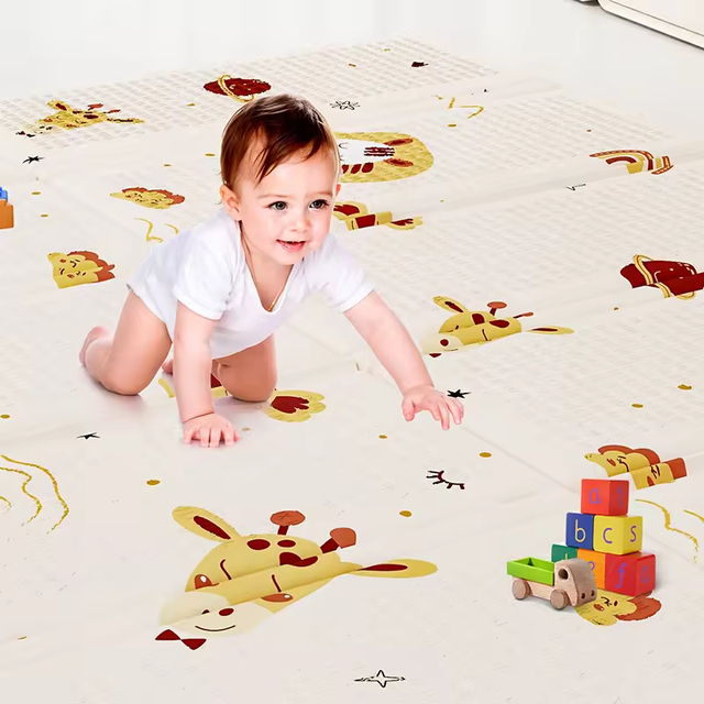 TL2608 2cm Folding Reversible Baby Play Mat Non-Toxic Soft XPE Foam Sports Toy Crawling Mat Eco-friendly Anti-slip Water-proof