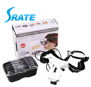 <span class=keywords><strong>Loupe</strong></span> à bandeau avec LED |   Idéal <span class=keywords><strong>pour</strong></span> la réparation <span class=keywords><strong>de</strong></span> montres, les travaux <span class=keywords><strong>de</strong></span> tatouage et les soins <span class=keywords><strong>de</strong></span> beauté - Product Image 3