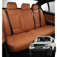 Housse de siège de voiture en cuir premium pour Prado, anti-poussière, confortable, ensemble complet, design sport luxe, 4 saisons