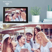 Ips layar sentuh Digital bingkai foto WiFi Video Playback LCD pintar tampilan dengan musik MP3 MP4 Jam bingkai plastik