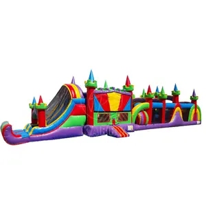 Karry casa de salto inflável ao ar livre, castelo de salto inflável com obstáculo para venda, casa à venda