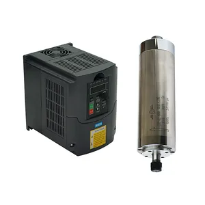 1.5kw水冷スピンドル電動機CNC部品DIYCNCルーター彫刻機フライス盤2.2kw 220V VFDインバーター