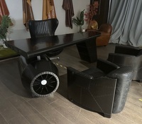Fauteuil inclinable de style loft industriel rétro en cuir vintage, fauteuil d'appoint de luxe pour salon, bureau, hôtel, appartement