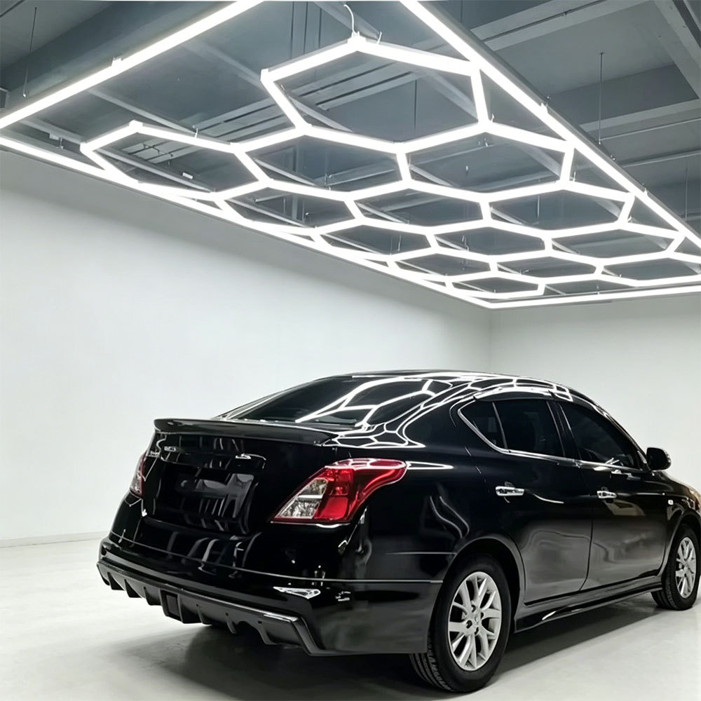 2.4\u002A4.8M Honeycomb LED Work Light Easy Install Ceiling Decorative Lamp for Garage Barber Working Space