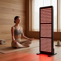 Panneau lumineux modulaire en aluminium à 5 longueurs d'onde (630nm, 660nm, 810nm, 850nm) avec 300 LED à impulsions, certifié CE, étiquette personnalisée B2B