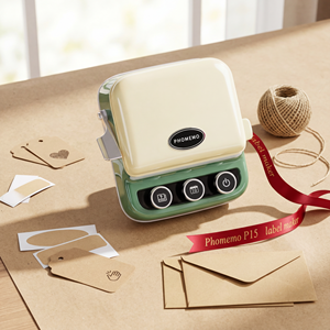 Impresora Inalámbrica Phomemo P15, Impresora Portátil de Etiquetas, Mini Impresora para Etiquetas de Cinta, Decoración de Regalos y <span class=keywords><strong>Pequeñas</strong></span> Empresas - Product Image 1
