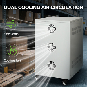 40kva 380V 440V 50kva 60kva AVR ba giai đoạn SVC điện ổn định 220V Điều chỉnh điện áp cho công nghiệp sử dụng đồng 50Hz LED LCD - Product Image 6