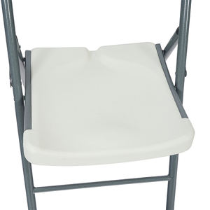 इवेंट ऑफिस वेडिंग पार्टी के लिए हिट्री हॉट सेलिंग इंडोर आउटडोर स्टैकेबल लाइटवेट पोर्टेबल व्हाइट फोल्डिंग प्लास्टिक चेयर - Product Image 4