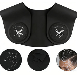 Capa de Silicona Multiusos para Teñir el Cabello, Impermeable, Flexible, con <span class=keywords><strong>Cuello</strong></span> Protector, Reutilizable, para Peluquería y Barbería - Product Image 5