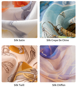 Cao cấp tùy chỉnh của phụ nữ lụa khăn choàng và khăn in kỹ thuật số Trung Quốc retro hoa và báo mô hình phong cách cổ điển - Product Image 5