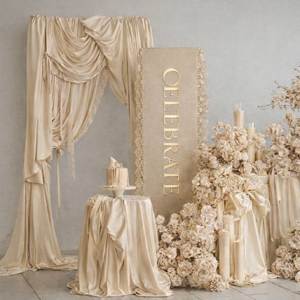 Fleurs artificielles en soie pour mariage : Série Rose, Papillon, Orchidée, Hortensia, Lys – Bouquet de mariée, Décoration de toile de fond pour événements - Product Image 1