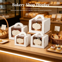 Usine personnalisée Simple créatif papier carton carton pliant collation gâteau dessert boîtes alimentaires emballage avec logo