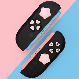 ชุดฝาครอบปุ่ม D-pad ซิลิโคนนุ่มน่ารัก สำหรับจอยสติ๊ก 2 Star Ns2 พร้อมสติ๊กเกอร์ปุ่ม Abxy และปลอกจับนิ้วหัวแม่มือ Switch2 - Product Image 2