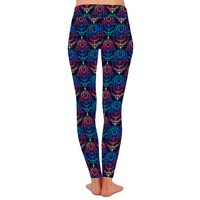 Vente en gros sur mesure Leggings grande taille en phase de lune de couleur dégradée multicolore en soie de lait à la mode
