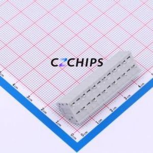 MX250-3.5-12P-B-GY01-Cu-A Spring Terminal Block P=3.5mm Connector ( Construction: 1x12P )( Pitch: 3.5mm )( Color: Gray ) - Product Image 2