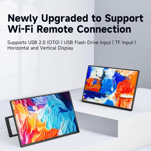 Moniteur portable sans fil 1080P 18,5 pouces avec connexion <span class=keywords><strong>WIFI</strong></span> 5 GHz autonome et projection sans fil - Product Image 1
