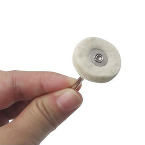 Testa abrasiva per levigatura in feltro di lana mola abrasiva per lucidatura con gambo da 2.35/3mm mini spazzola per lucidatura del filo di cotone - Product Image 4