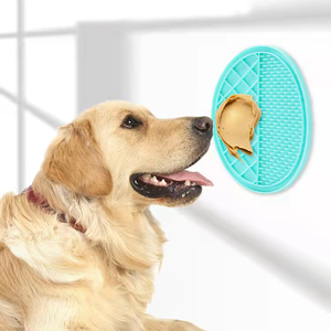 Tapis à lécher rond en silicone durable personnalisé, très vendu, pour la manipulation des aliments pour animaux de compagnie, nourriture pour chiens, alimentation lente, tapis à lécher pour chiens - Product Image 2