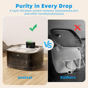 Distributeur d'eau intelligent Multi Pet Supply 9L pour chiens et chats, électrique, en plastique, sur pied, avec filtre - Product Image 4