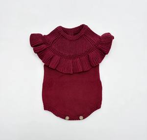 Combinaison en tricot pour bébé printemps-été, pulls en coton pour filles, gilets <span class=keywords><strong>sans</strong></span> manches pour tout-petits, vêtements en tricot pour nouveau-nés - Product Image 2