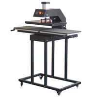 Machine de presse thermique pneumatique de grande taille 40x60cm, Double Station de conduite pneumatique Semi-automatique de haute qualité