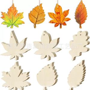 Ornements suspendus en bois, couleur naturelle, peints à la main, décorations de sapin de Noël multicolores pour cadeau de Noël - Product Image 4
