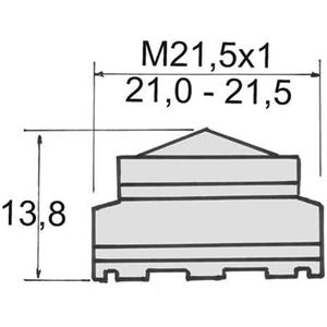 AERATORE CACHE HONEYCOMB M 21.5X1 Outil de tournage - Product Image 4
