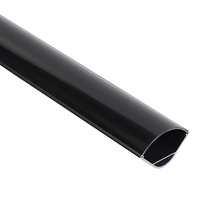 Profilé LED en aluminium anodisé noir à angle droit, avec couvercle en PC opale, à montage en surface pour éclairage d'ambiance de plafond, mur ou armoire - Meilleures ventes