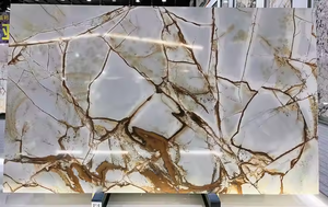 Quartzite naturel exotique de qualité supérieure, impression bleue Rome, poli, imperméable, grande dalle de pierre, hôtel moderne, villa, appartement - Product Image 4