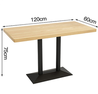 Ensemble de salle à manger moderne carrée Kainice Projets de design d'intérieur commercial Meubles de canapés et de tables pour kiosques de restaurant