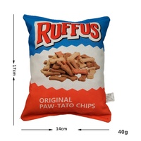 Mainan Anjing Berbunyi Juice Pet Fun Foods, Mainan Kunyah Anjing Lazy Doggies, Ruffus Dogs, Boneka Plush untuk Anjing Ras Kecil dan Besar, Mainan Interaktif untuk Anjing