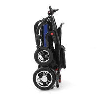 Fauteuil roulant électrique en alliage carbone-magnésium de 14,6 kg, chaise de mobilité intelligente compacte et pliable sans balais